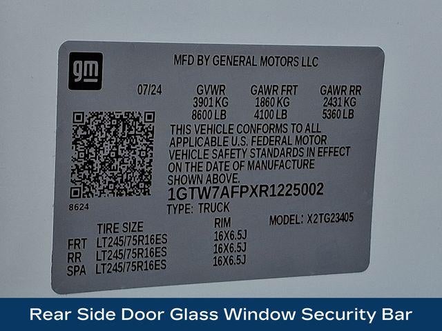 2024 GMC Savana Cargo 2500 Base