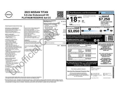 2023 Nissan TITAN Crew Cab Platinum Reserve 4x4