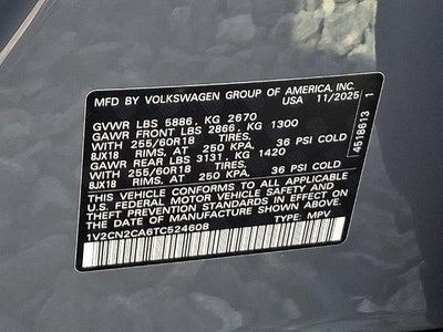 2026 Volkswagen Atlas Peak Edition