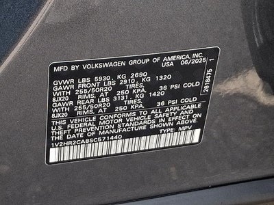 2025 Volkswagen Atlas 2.0T SE w/Technology