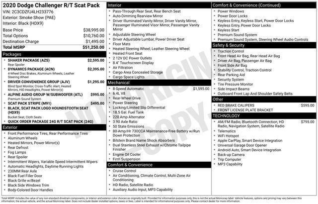 2020 Dodge Challenger R/T Scat Pack