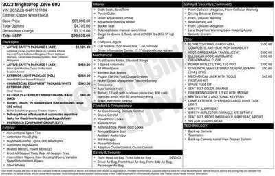 2023 BrightDrop Zevo 600 Base