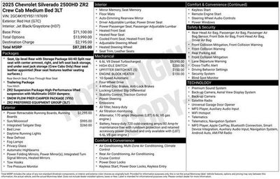 2025 Chevrolet Silverado 2500 HD ZR2