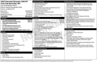 2025 Chevrolet Silverado 1500 WT