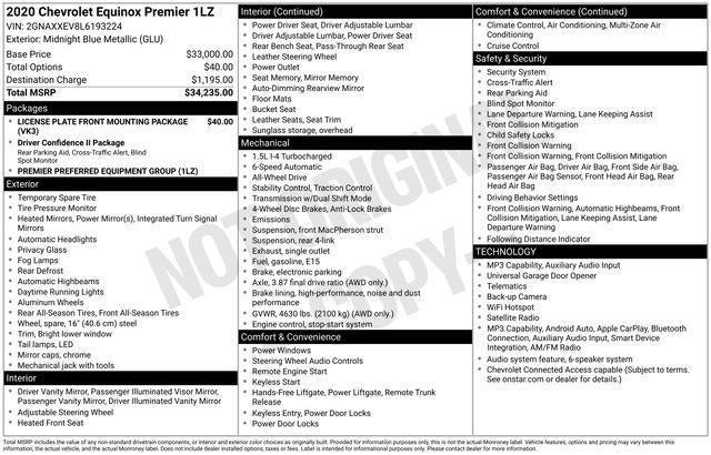 2020 Chevrolet Equinox Premier