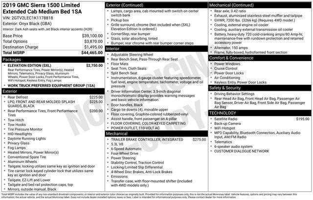 2019 GMC Sierra 1500 Limited Base