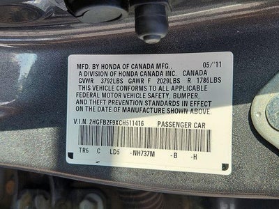 2012 Honda Civic Sdn EX-L