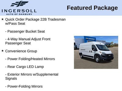 2025 RAM ProMaster 2500 Cargo Van Tradesman High Roof 159" WB w/Pass Seat