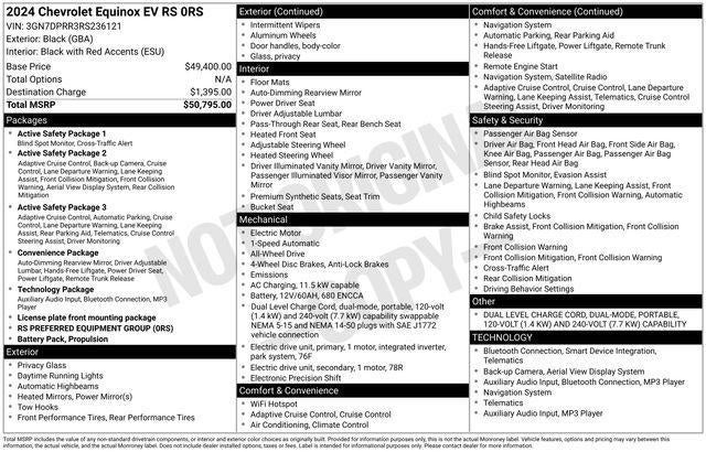 2024 Chevrolet Equinox EV RS
