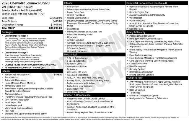 2026 Chevrolet Equinox RS
