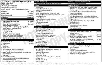 2023 GMC Sierra 1500 AT4