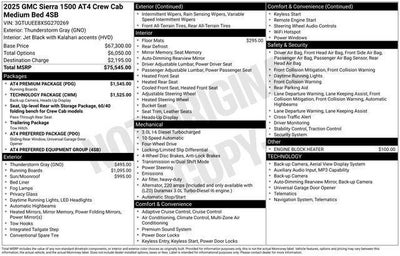 2025 GMC Sierra 1500 AT4