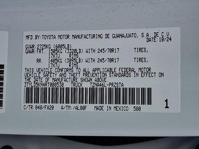 2024 Toyota Tacoma SR