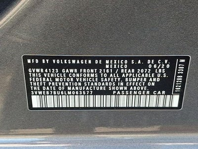 2020 Volkswagen Jetta 1.4T SEL