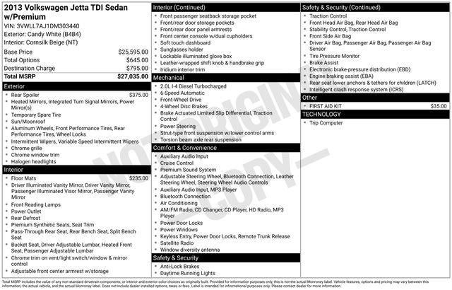 2013 Volkswagen Jetta 2.0L TDI