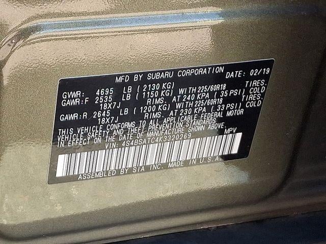 2019 Subaru Outback 2.5i Touring