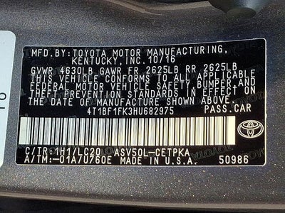 2017 Toyota Camry XSE