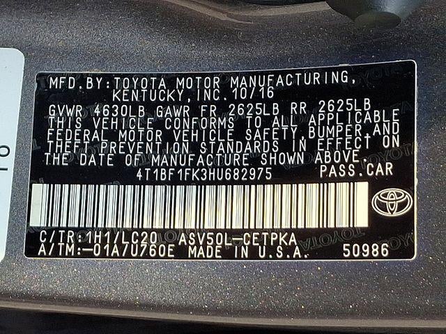 2017 Toyota Camry XSE