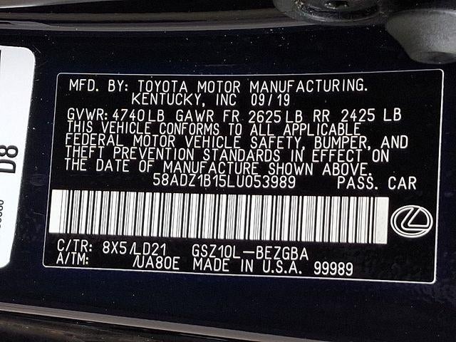 2020 Lexus ES 350 