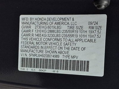 2025 Honda Odyssey Elite