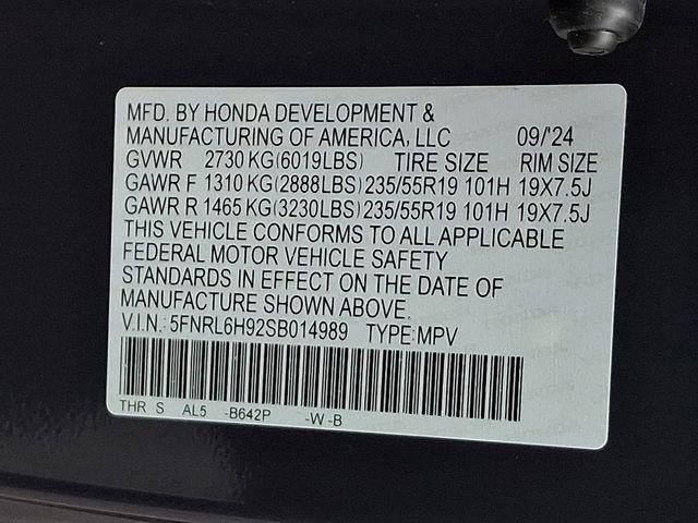 2025 Honda Odyssey Elite