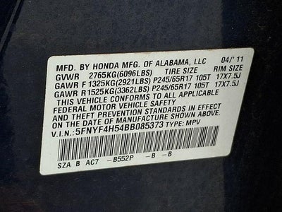 2011 Honda Pilot EX-L