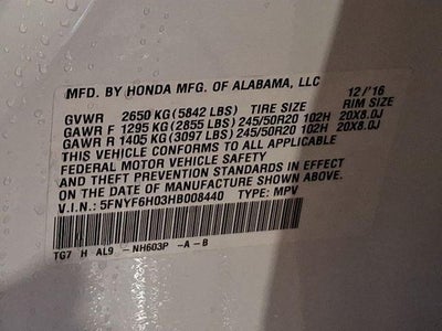 2017 Honda Pilot Elite