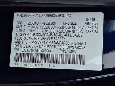 2018 Acura RDX Technology Package