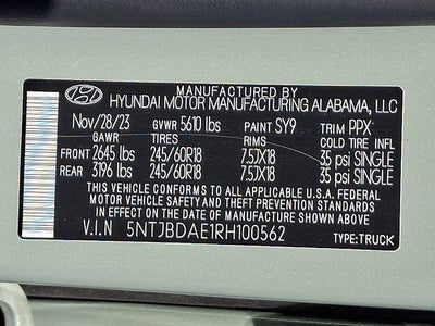 2024 Hyundai Santa Cruz SEL