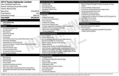 2013 Toyota Highlander Limited