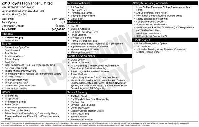 2013 Toyota Highlander Limited