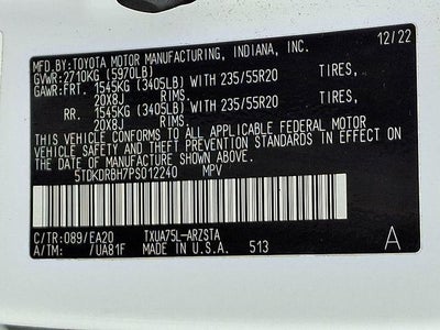 2023 Toyota Highlander XSE