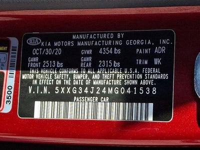 2021 Kia K5 EX