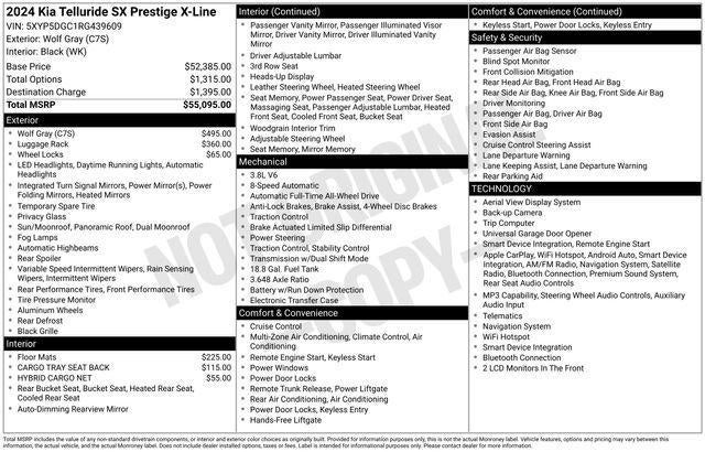 2024 Kia Telluride SX Prestige X-Line