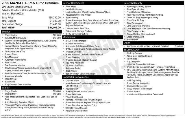2025 Mazda Mazda CX-5 2.5 Turbo Premium