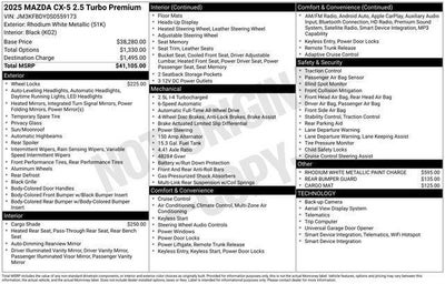 2025 Mazda Mazda CX-5 2.5 Turbo Premium