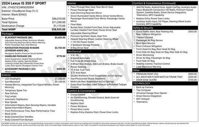 2024 Lexus IS 350 F SPORT