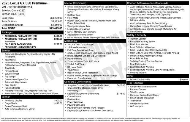 2025 Lexus GX 550 Premium+