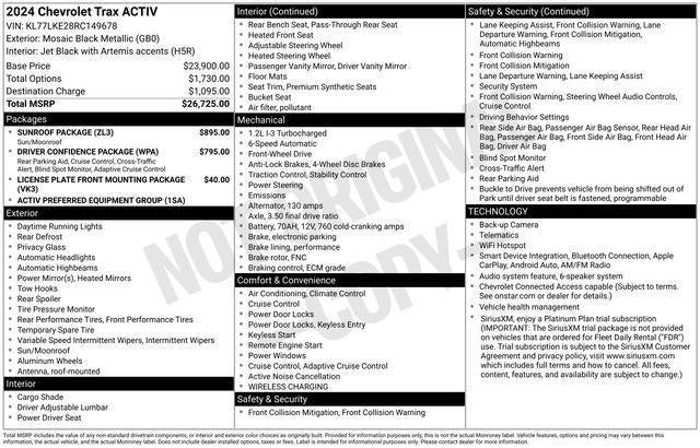 2024 Chevrolet Trax ACTIV