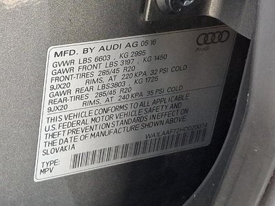 2017 Audi Q7 3.0T Premium