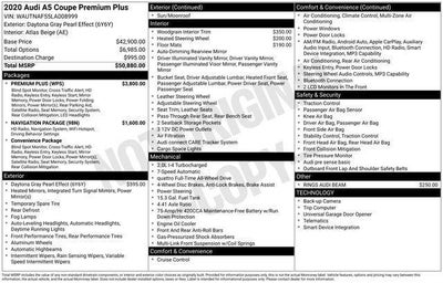 2020 Audi A5 Coupe Premium Plus 45 TFSI quattro S tronic