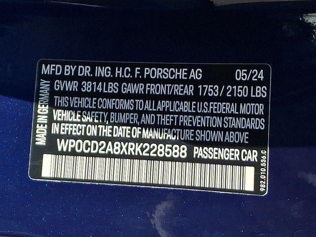 2024 Porsche 718 Boxster GTS 4.0