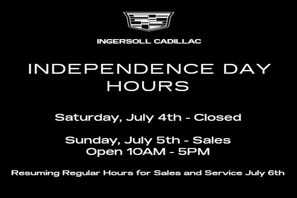 INDEPENDENCE DAY HOURS