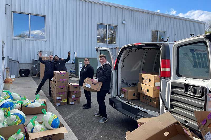 Ingersoll Cadillac of Danbury donation to the food bank
