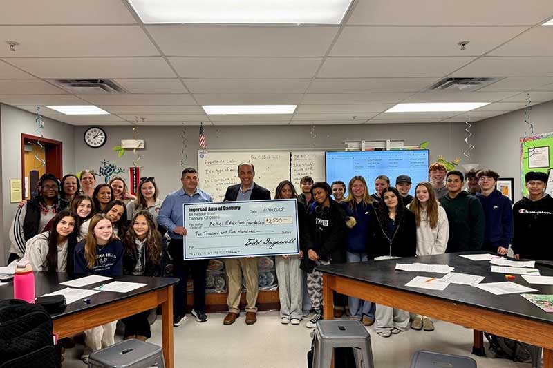 Ingersoll Cadillac of Danbury school donation